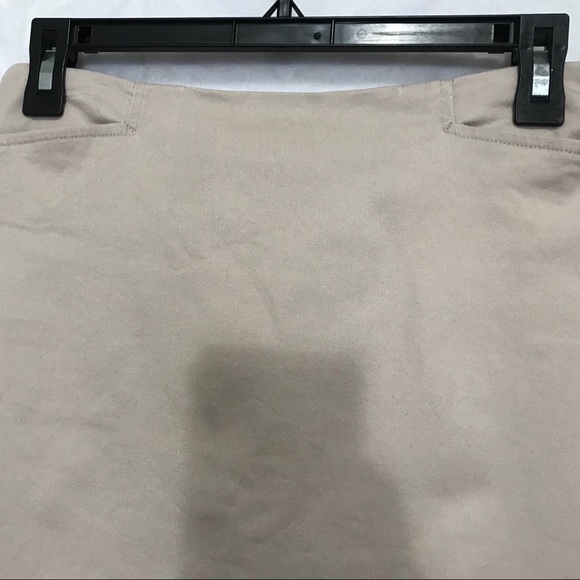 Boston Proper Mini Skirt Khaki Tan Size 4 - Picture 4 of 8